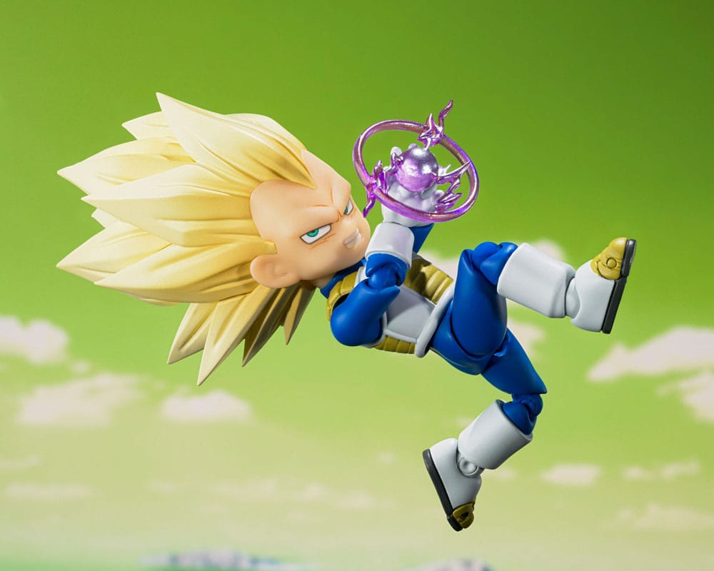 Dragon Ball S.H.Figuarts Actionfigur Super Saiyan Level 3 Vegeta (mini) Daima 8 cm Image 5