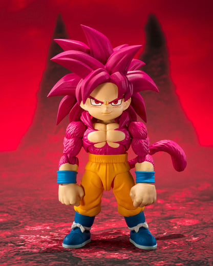 Dragon Ball Daima S.H.Figuarts Actionfigur Super Saiyan Level 4 Son Goku (mini) 8 cm Image 1