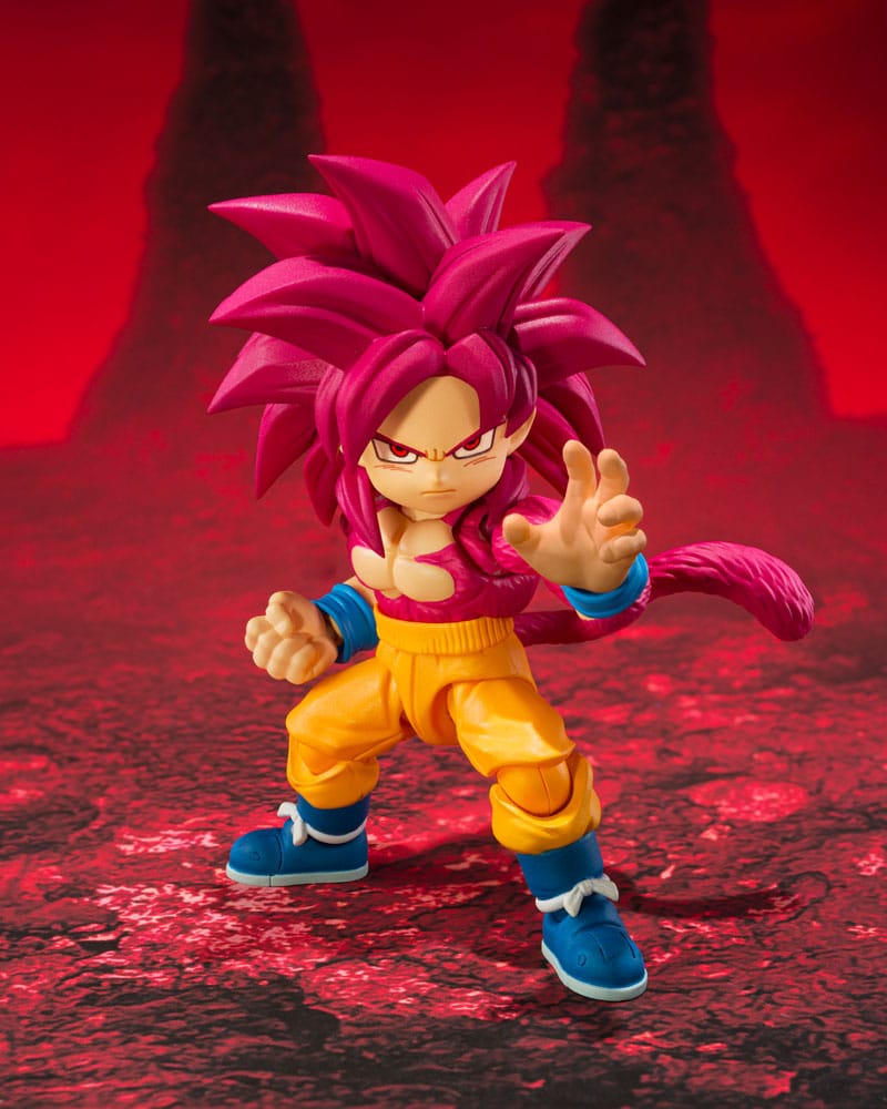 Dragon Ball Daima S.H.Figuarts Actionfigur Super Saiyan Level 4 Son Goku (mini) 8 cm Image 2