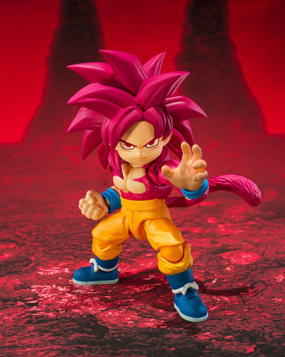 Dragon Ball Daima S.H.Figuarts Actionfigur Super Saiyan Level 4 Son Goku (mini) 8 cm Image 2