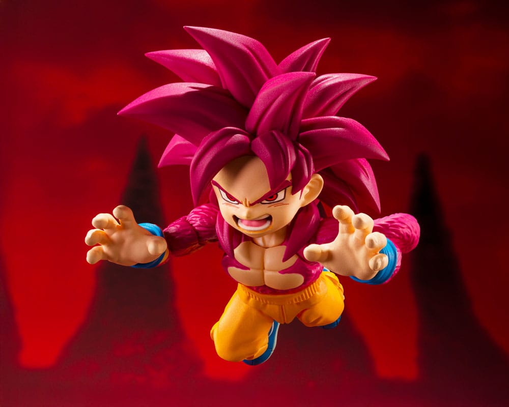 Dragon Ball Daima S.H.Figuarts Actionfigur Super Saiyan Level 4 Son Goku (mini) 8 cm Image 3