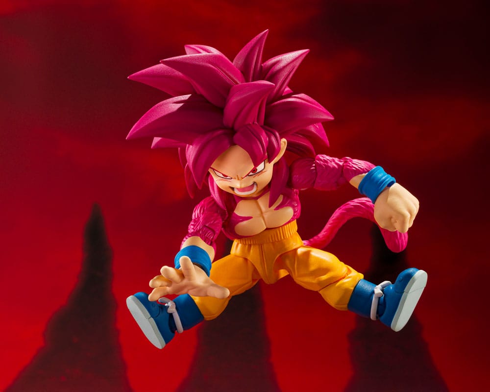 Dragon Ball Daima S.H.Figuarts Actionfigur Super Saiyan Level 4 Son Goku (mini) 8 cm Image 5