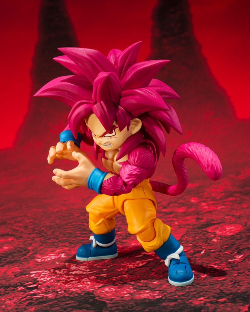 Dragon Ball Daima S.H.Figuarts Actionfigur Super Saiyan Level 4 Son Goku (mini) 8 cm Image 6