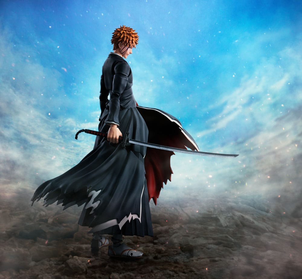 Bleach S.H. Figuarts Actionfigur Ichigo Kurosaki Getsugatensho 16 cm Image 3