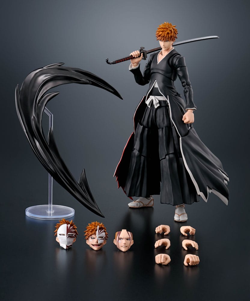 Bleach S.H. Figuarts Actionfigur Ichigo Kurosaki Getsugatensho 16 cm Image 6