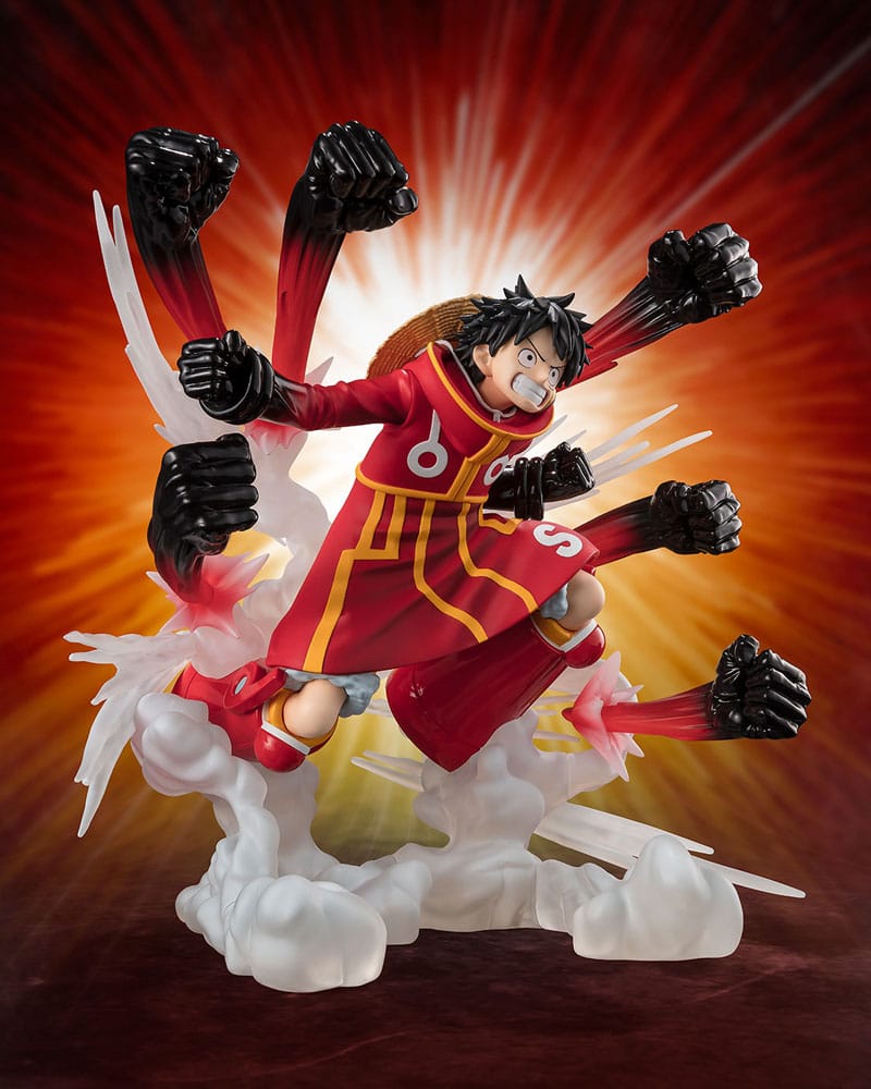 One Piece Figuarts ZERO Extra Battle PVC Statue Monkey D. Luffy -Gum Gum Hawk Gatling- 19 cm Image 2