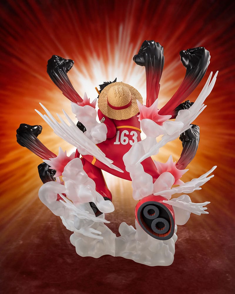 One Piece Figuarts ZERO Extra Battle PVC Statue Monkey D. Luffy -Gum Gum Hawk Gatling- 19 cm Image 3