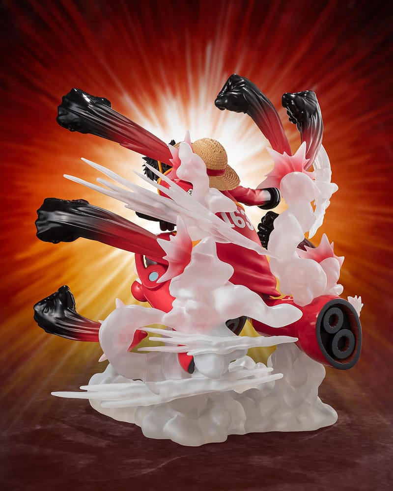 One Piece Figuarts ZERO Extra Battle PVC Statue Monkey D. Luffy -Gum Gum Hawk Gatling- 19 cm Image 4
