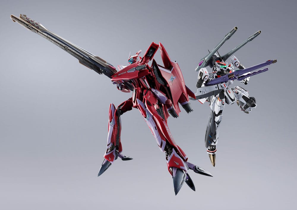 Macross Frontier DX Chogokin Actionfigur VF-27 Gamma SP Super Lucifer Valkyrie Brera Sterne use Revival Ver. 25 cm Image 16