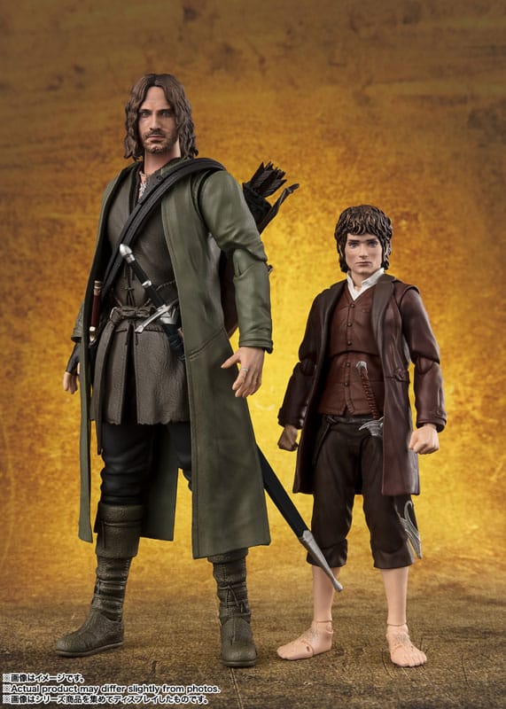 Herr der Ringe S.H. Figuarts Actionfiguren Frodo Beutlin & Gollum Image 7