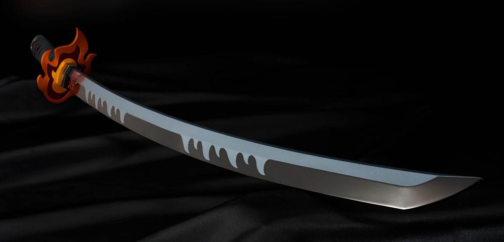 Demon Slayer: Kimetsu no Yaiba Proplica Replik 1/1 Nichirin Schwert (Tanjiro Kamado) Kyojuro Rengoku´s Sword Gueard Ver. 88 cm Image 3