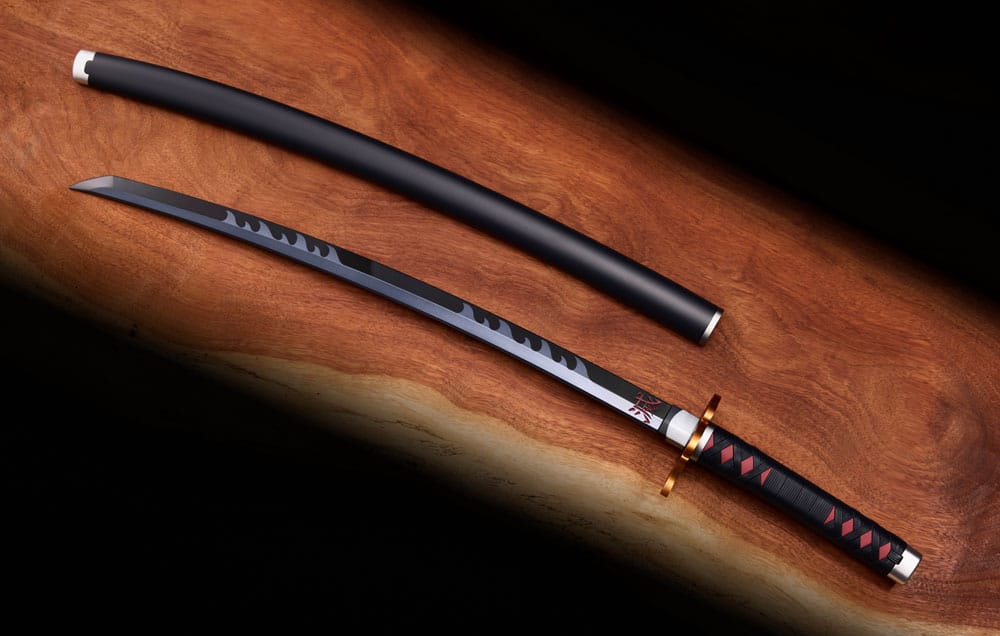 Demon Slayer: Kimetsu no Yaiba Proplica Replik 1/1 Nichirin Schwert (Tanjiro Kamado) Kyojuro Rengoku´s Sword Gueard Ver. 88 cm Image 5