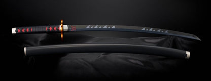 Demon Slayer: Kimetsu no Yaiba Proplica Replik 1/1 Nichirin Schwert (Tanjiro Kamado) Kyojuro Rengoku´s Sword Gueard Ver. 88 cm Image 6