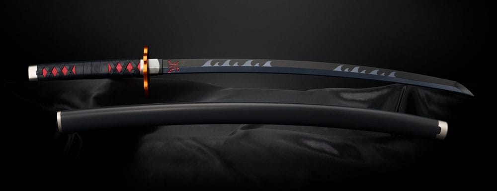 Demon Slayer: Kimetsu no Yaiba Proplica Replik 1/1 Nichirin Schwert (Tanjiro Kamado) Kyojuro Rengoku´s Sword Gueard Ver. 88 cm Image 6