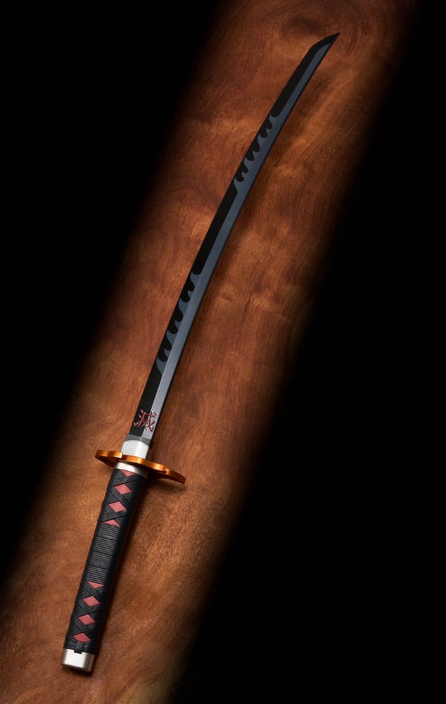 Demon Slayer: Kimetsu no Yaiba Proplica Replik 1/1 Nichirin Schwert (Tanjiro Kamado) Kyojuro Rengoku´s Sword Gueard Ver. 88 cm Image 8