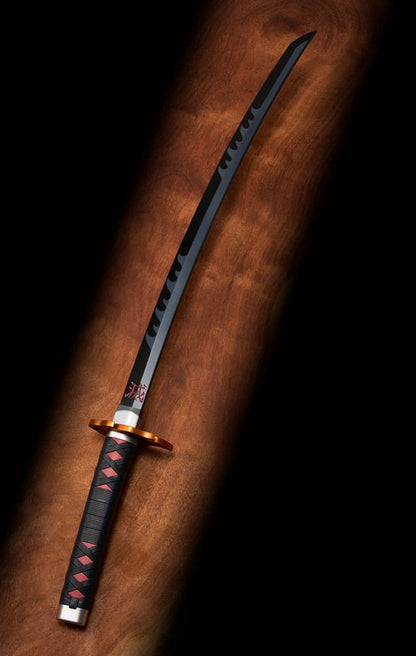 Demon Slayer: Kimetsu no Yaiba Proplica Replik 1/1 Nichirin Schwert (Tanjiro Kamado) Kyojuro Rengoku´s Sword Gueard Ver. 88 cm Image 8