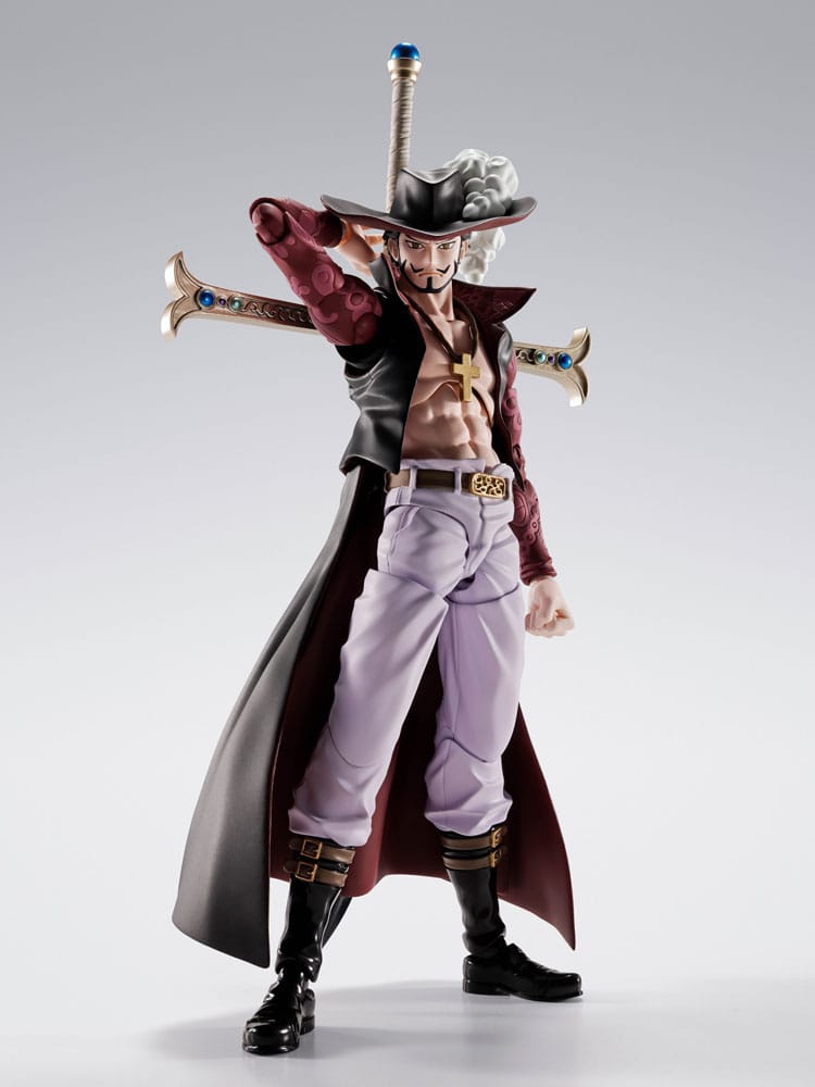 One Piece S.H.Figuarts Actionfigur Dracule Mihawk Hawkeye 17 cm Image 1