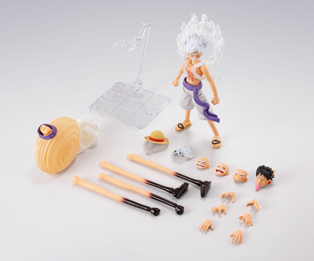 One Piece S.H.Figuarts Actionfigur Monkey D. Luffy Gear 5 -Future Island Egghead- 15 cm Image 2