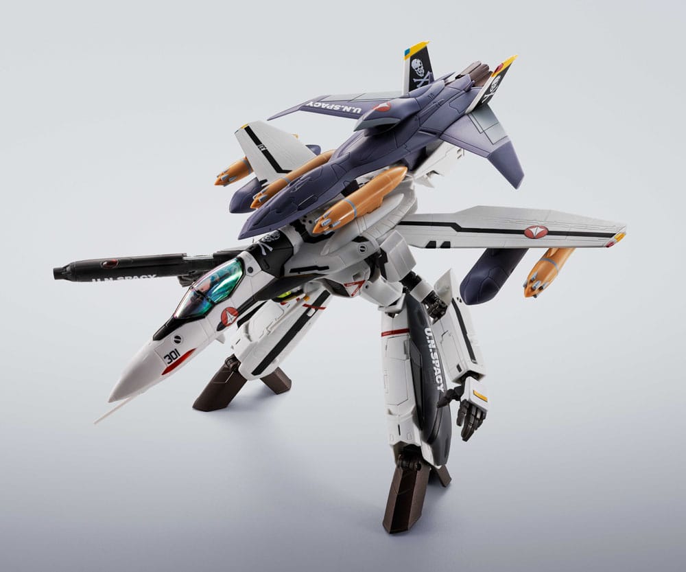 Macross Hi-Metal R Actionfigur VF-0S Phoenix (Roy Focker Use) & QF-2200D-B Ghost Set 14 cm Image 8