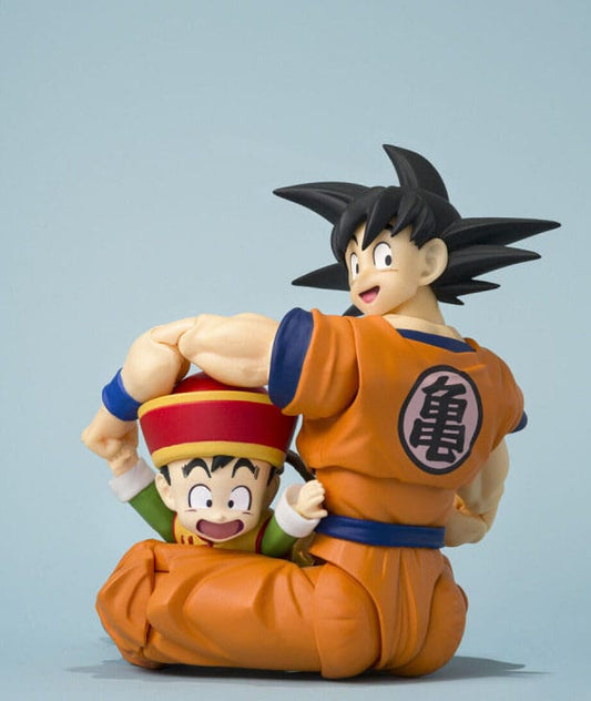 Dragon Ball S.H.Figuarts Actionfigur Son Goku & Son Gohan Kid & Kintoun 14 cm & 6 cm Image 2