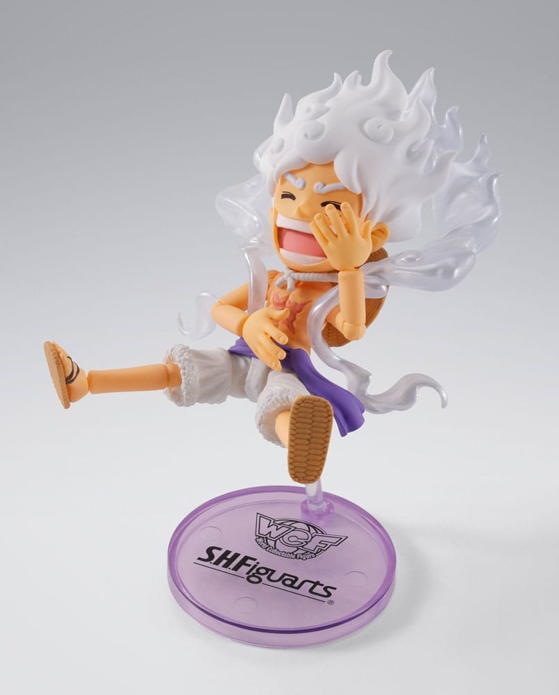 One Piece World Collactable Figures x S.H. Figuarts Actionfigur Monkey D. Ruffy Gear 5 8 cm Image 2
