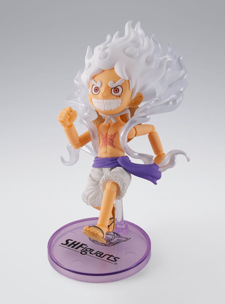 One Piece World Collactable Figures x S.H. Figuarts Actionfigur Monkey D. Ruffy Gear 5 8 cm Image 3