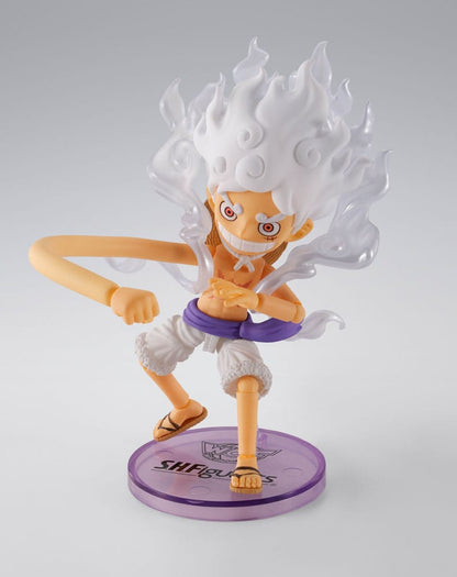 One Piece World Collactable Figures x S.H. Figuarts Actionfigur Monkey D. Ruffy Gear 5 8 cm Image 4