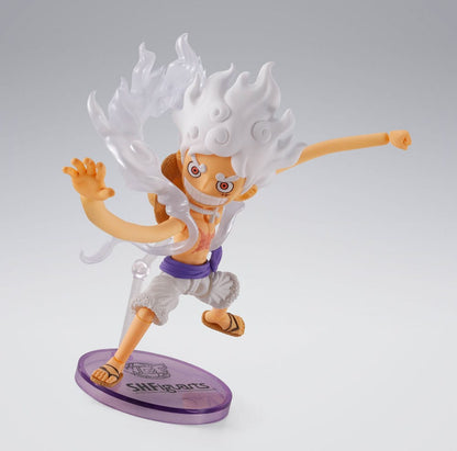 One Piece World Collactable Figures x S.H. Figuarts Actionfigur Monkey D. Ruffy Gear 5 8 cm Image 5