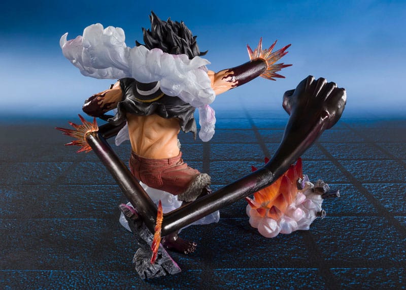 One Piece Figuarts ZERO Extra Battle PVC Statue Monkey D. Luffy Gear 4 Snake Man King Cobra 21 cm Image 3