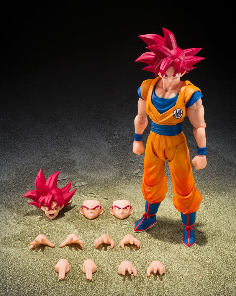 Dragon Ball Super S.H.Figuarts Actionfigur Super Saiyan God Son Guko (God Aura) 15 cm Image 7