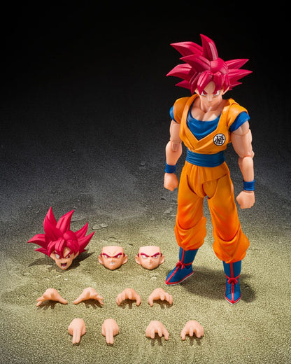 Dragon Ball Super S.H.Figuarts Actionfigur Super Saiyan God Son Guko (God Aura) 15 cm Image 7