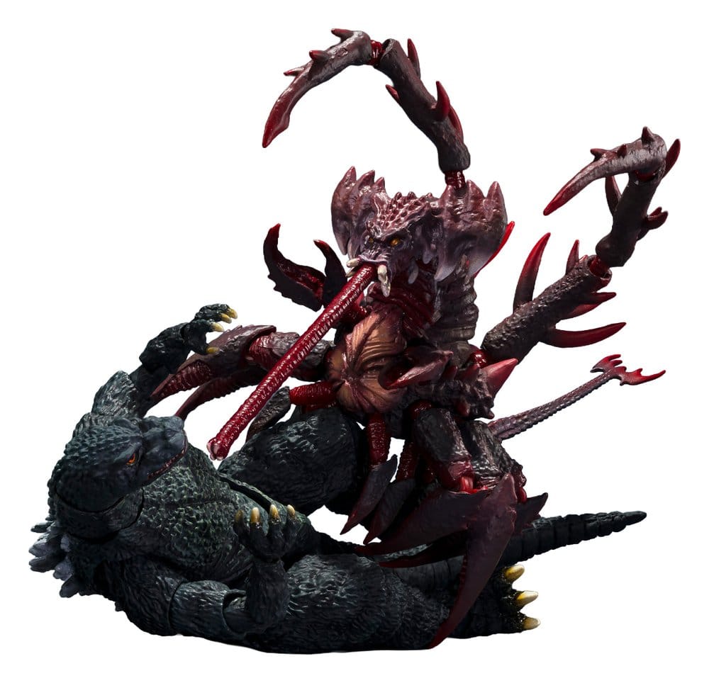 Godzilla vs. Destroyah S.H.MonsterArts Actionfigur Godzilla Jr & Destoroyah Evolution Set Image 1
