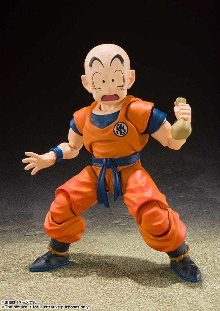 Dragon Ball Z S.H. Figuarts Actionfigur Krillin-Earth's Strongest Man 12 cm Image 3