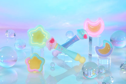 Magical Sisters Lulutto Lilly Proplica Replik Moontoneoneon & GlassHeart DreamPact Set 25 cm Image 13