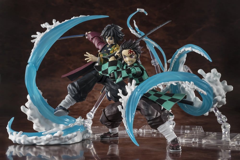 Demon Slayer: Kimetsu no Yaiba S.H. Figuarts Zubehör-Set Tanjiro Kamado & Giyu Tomioka Water Breathing Option Parts Set Image 6