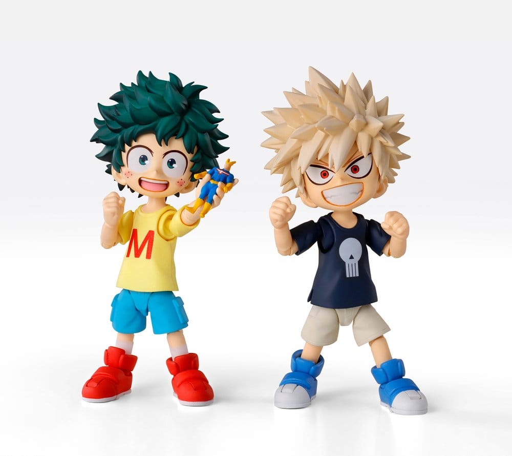My Hero Academia S.H.Figuarts Actionfigur Izuku Midoriya & Katsuki Bakugo -Childhood Set- 9 cm Image 1