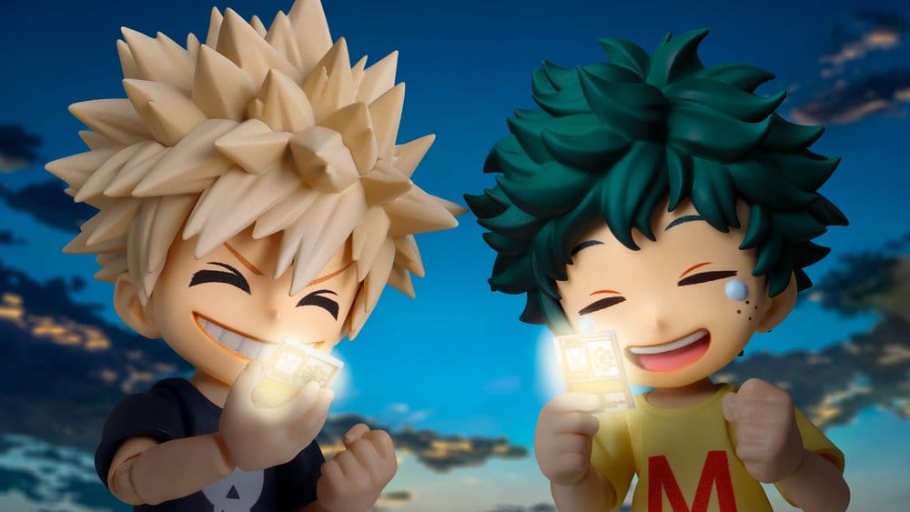 My Hero Academia S.H.Figuarts Actionfigur Izuku Midoriya & Katsuki Bakugo -Childhood Set- 9 cm Image 12