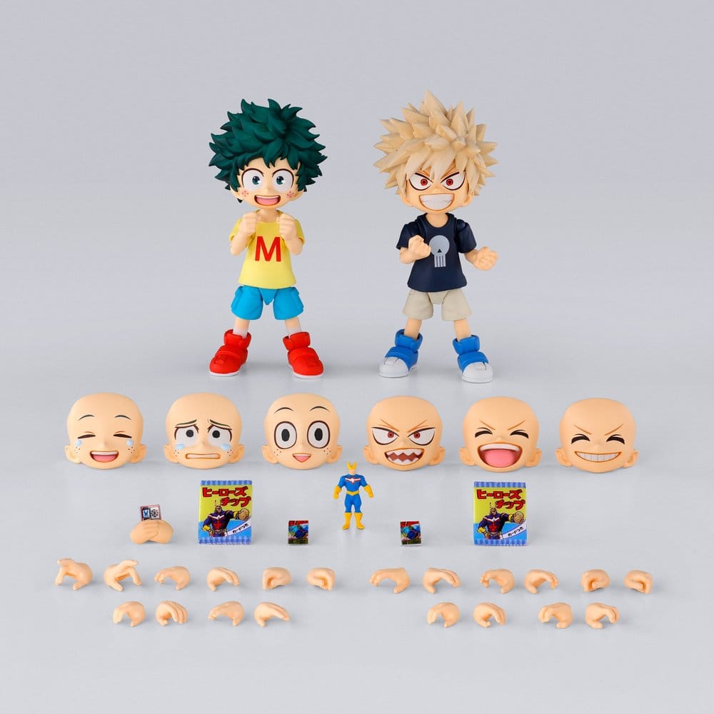 My Hero Academia S.H.Figuarts Actionfigur Izuku Midoriya & Katsuki Bakugo -Childhood Set- 9 cm Image 13