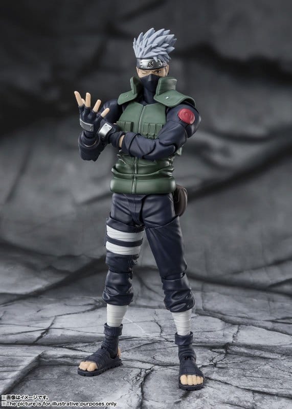 Naruto S.H.Figuarts Actionfigur Kakashi Hatake -The famed Sharingan Hero- 16 cm Image 2