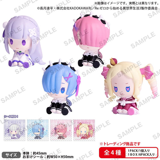 Re:Zero Starting Life in Another World Petatto Clockworks PVC Figuren Mascot Box Ver. 4 cm Sortiment (6) Image