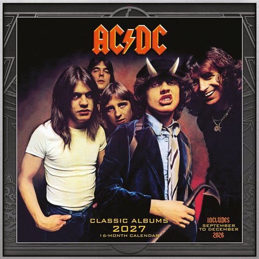 AC/DC Kalender Albums 2027 30 x 30 cm Image 1