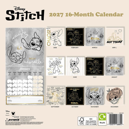 Stitch Kalender Life is Better with Stitch 2027 30 x 30 cm Image 2