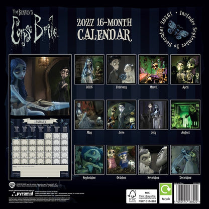 Corpse Bride Kalender 2027 30 x 30 cm Image 2