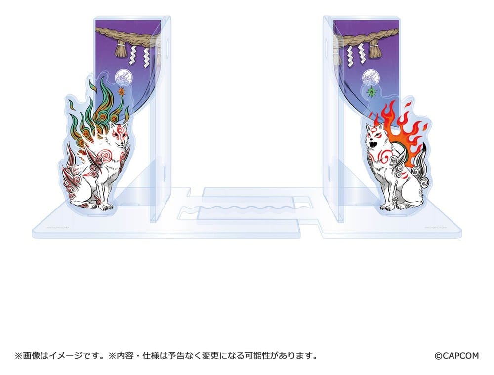 Okami 20th Anniversary Reprint Art Project Acryl Buchstützen 14 cm Image 2