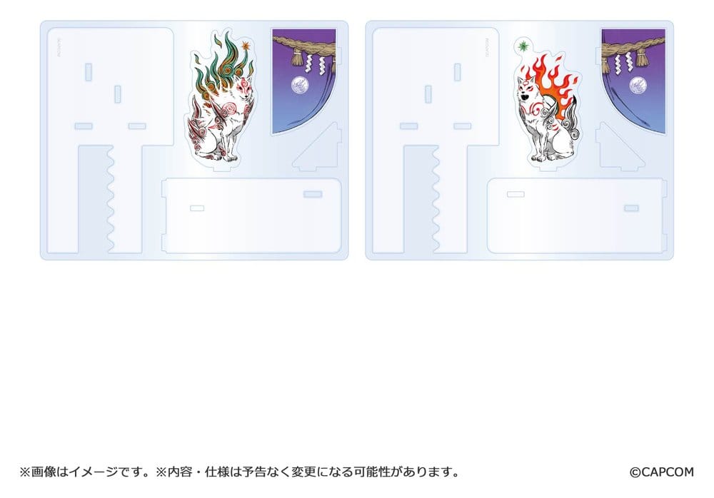 Okami 20th Anniversary Reprint Art Project Acryl Buchstützen 14 cm Image 3