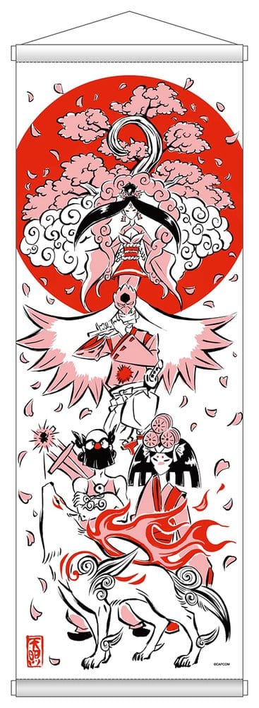 Okami 20th Anniversary Reprint Art Project Wandbehang Spring 74 x 28 x 2 cm Image 1