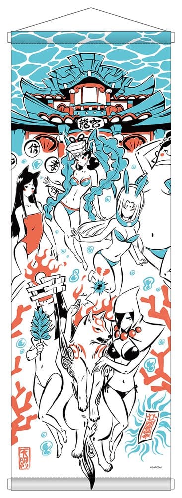 Okami 20th Anniversary Reprint Art Project Wandbehang Summer 74 x 28 x 2 cm Image 1