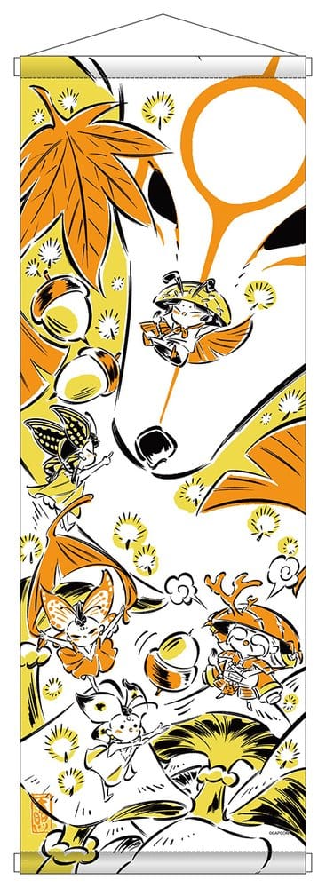 Okami 20th Anniversary Reprint Art Project Wandbehang Autumn 74 x 28 x 2 cm Image 1
