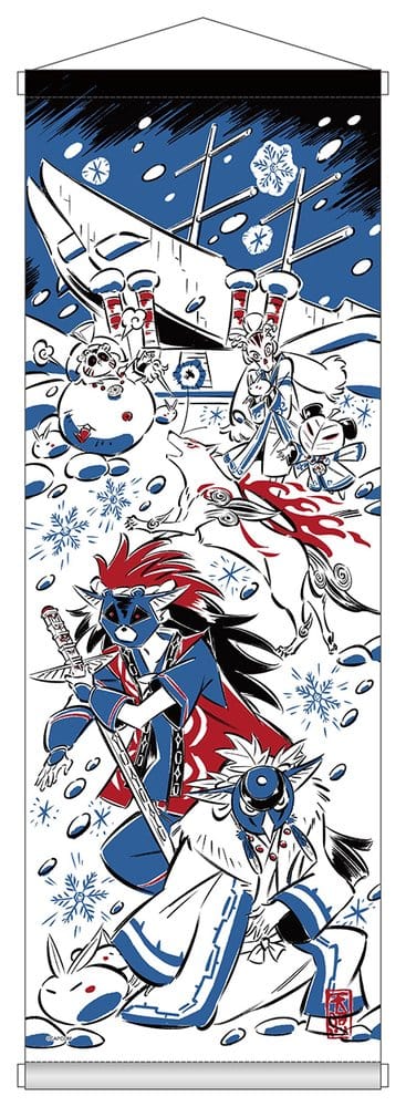 Okami 20th Anniversary Reprint Art Project Wandbehang Winter 74 x 28 x 2 cm Image 1