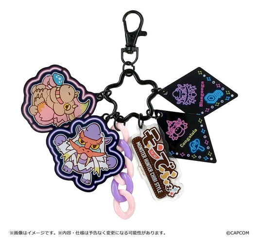 Monster Hunter Chibi Style Acryl-Schlüsselanhänger Multi Charm: Blangonga & Congalala Image